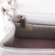 CHANEL MINI SQUARE FLAP BAG LAVENDER IRIDESCENT LAMBSKIN SILVER HARDWARE (17*13*8cm)