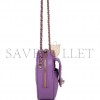 CHANEL CC IN LOVE LARGE HEART BAG PURPLE LAMBSKIN LIGHT GOLD HARDWARE (20*18*6cm)