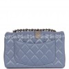 CHANEL MINI RECTANGULAR FLAP BAG LIGHT PURPLE IRIDESCENT QUILTED LAMBSKIN LIGHT GOLD HARDWARE (20*13*6cm)