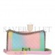 CHANEL MEDIUM BOY BAG RAINBOW CAVIAR SILVER HARDWARE (25*15*9cm)