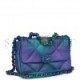 CHANEL MEDIUM 19 FLAP BAG TIE DYE CALFSKIN RAINBOW HARDWARE (25*16*9cm)