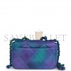 CHANEL MEDIUM 19 FLAP BAG TIE DYE CALFSKIN RAINBOW HARDWARE (25*16*9cm)