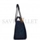 CHANEL LARGE DEAUVILLE SHOPPING BAG BLUE SEQUIN BOUCLE SILVER HARDWARE (41*28*15cm)