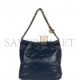 CHANEL LARGE 22 BAG NAVY LAMBSKIN ANTIQUE GOLD HARDWARE (46*45*10cm)