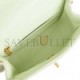 CHANEL PEARL CRUSH MINI SQUARE FLAP BAG LIGHT GREEN LAMBSKIN ANTIQUE GOLD HARDWARE (17*14*8cm）