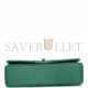 CHANEL MEDIUM CLASSIC DOUBLE FLAP BAG GREEN IRIDESCENT LAMBSKIN LIGHT GOLD HARDWARE (25*15*7cm)