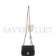 CHANEL PEARL CRUSH MINI SQUARE FLAP BAG BLACK LAMBSKIN ANTIQUE GOLD HARDWARE  (17*14*8cm)