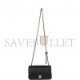 CHANEL PEARL CRUSH MINI RECTANGULAR FLAP BAG BLACK LAMBSKIN LIGHT GOLD HARDWARE (20*13*6cm)