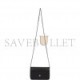 CHANEL WALLET ON CHAIN WOC BLACK LAMBSKIN SILVER HARDWARE (19*12*4cm)