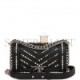 CHANEL SMALL BOY BAG BLACK CALFSKIN AND PEARL SILVER HARDWARE (20*12*8cm)