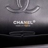 CHANEL SMALL CHEVRON CLASSIC DOUBLE FLAP BLACK CALFSKIN SILVER HARDWARE (23*13*6cm)