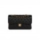 CHANEL SMALL CLASSIC DOUBLE FLAP BLACK CAVIAR GOLD HARDWARE (23*13*6cm)