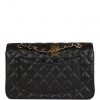 CHANEL SMALL CLASSIC DOUBLE FLAP BLACK CAVIAR GOLD HARDWARE (23*13*6cm)