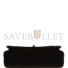 CHANEL MEDIUM CLASSIC DOUBLE FLAP BAG BLACK VELVET RUTHENIUM HARDWARE (25*15*7cm)