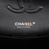 CHANEL MEDIUM CLASSIC DOUBLE FLAP BAG BLACK VELVET RUTHENIUM HARDWARE (25*15*7cm)