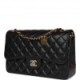 CHANEL JUMBO CLASSIC DOUBLE FLAP BAG BLACK CAVIAR GOLD HARDWARE (30*20*9cm)