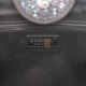 CHANEL LARGE DEAUVILLE SHOPPING BAG BLACK SEQUIN BOUCLE SILVER HARDWARE (41*28*15cm)