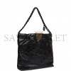 CHANEL SMALL 22 BAG SO BLACK CALFSKIN BLACK HARDWARE (30*28*8cm)