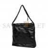 CHANEL SMALL 22 BAG SO BLACK CALFSKIN BLACK HARDWARE (30*28*8cm)