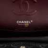 CHANEL SMALL CLASSIC DOUBLE FLAP BLACK CAVIAR SILVER HARDWARE (23*13*6cm)