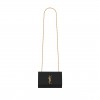 YSL KATE SMALL CHAIN BAG IN GRAIN DE POUDRE EMBOSSED LEATHER 469390BOW0J1000 (20*12.5*5cm)