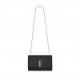 YSL KATE MEDIUM CHAIN BAG IN GRAIN DE POUDRE EMBOSSED LEATHER (24*14.5*5.5cm)