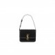 YSL SOLFERINO SMALL SATCHEL IN QUILTED NUBUCK SUEDE 739139AABR91000 (18.5*14*6cm)