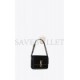 YSL SOLFERINO SMALL SATCHEL IN QUILTED NUBUCK SUEDE 739139AABR91000 (18.5*14*6cm)