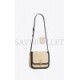 YSL SOLFERINO MEDIUM SUPPLE SATCHEL IN QUILTED NUBUCK SUEDE 733704AABR99289 (22*16*4cm)