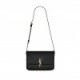 YSL SOLFERINO MEDIUM SATCHEL IN BOX SAINT LAURENT LEATHER 6343050SX0W1000 (23*16*6cm)