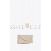 YSL SADE LARGE CLUTCH IN LAMBSKIN 6550041EL019207 (38*19*11cm)