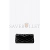 YSL SADE LARGE CLUTCH IN PATENT CANVAS 6550042IU0W1000 (38*19*11cm)