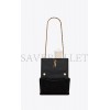 YSL KATE SMALL SUPPLEREVERSIBLE CHAIN BAG IN SUEDE AND LEATHER 7212500UD7W1000 (22*14.5*6cm)