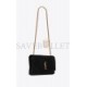 YSL KATE MEDIUM REVERSIBLE CHAIN BAG IN SUEDE AND SMOOTH LEATHER 5538040UD7W1000 (28.5*20*6cm)