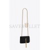 YSL KATE SMALL CHAIN BAG WITH TASSEL IN GRAIN DE POUDRE EMBOSSED LEATHER 474366BOW0J1000 (20*12.5*5cm)