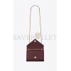 YSL ENVELOPE SMALL BAG IN MIX MATELASS&EACUTE; GRAIN DE POUDRE EMBOSSED LEATHER 600195BOW916475 (21*13*6cm)