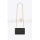 YSL ENVELOPE SMALL BAG IN MIX MATELASS&EACUTE; GRAIN DE POUDRE EMBOSSED LEAT 600195BOW911000 (21*13*6cm)