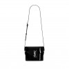 YSL JUNE BOX BAG IN PATENT LEATHER 713700AAAWT1000 (19*14*6.5cm)