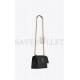 YSL SUNSET MEDIUM CHAIN BAG IN COATED BARK LEATHER 442906H3Z0W1000 (22*16*6.5cm)