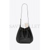 YSL PARIS VII LARGE FLAT HOBO BAG IN CROCODILE-EMBOSSED LEATHER 697941AAAN91000 (44*33*2cm)