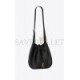 YSL PARIS VII LARGE FLAT HOBO BAG IN CROCODILE-EMBOSSED LEATHER 697941AAAN91000 (44*33*2cm)