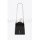 YSL CASSANDRA MINI TOP HANDLE BAG IN GRAIN DE POUDRE EMBOSSED LEATHER 623930BOW0W1000 (20*16*7.5cm)