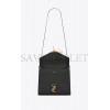 YSL CASSANDRA MEDIUM TOP HANDLE BAG IN GRAIN DE POUDRE EMBOSSED LEATHER 623931BOW0W1000 (24.5*20*11.5cm)