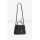 YSL CASSANDRA MEDIUM TOP HANDLE BAG IN GRAIN DE POUDRE EMBOSSED LEATHER 623931BOW0W1000 (24.5*20*11.5cm)