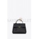 YSL LE FERMOIR TOP HANDLE BAG IN SHINY LEATHER 6749882ZA0W1000 (30*22*12cm)