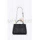 YSL LE FERMOIR TOP HANDLE BAG IN SHINY LEATHER 6749882ZA0W1000 (30*22*12cm)