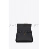 YSL LE FERMOIR TOP HANDLE BAG IN SHINY LEATHER 6749882ZA0W1000 (30*22*12cm)