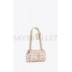 YSL JAMIE MEDIUM CHAIN BAG IN PRINTED YVES SAINT LAURENT SILK 515821FAASJ9076 (25*15*7.5CM)