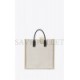 YSL RIVE GAUCHE NS SHOPPING BAG IN LINEN AND COTTON 6316829J52E9280 (39*38*17cm)