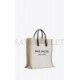 YSL RIVE GAUCHE NS SHOPPING BAG IN LINEN AND COTTON 6316829J52E9280 (39*38*17cm)